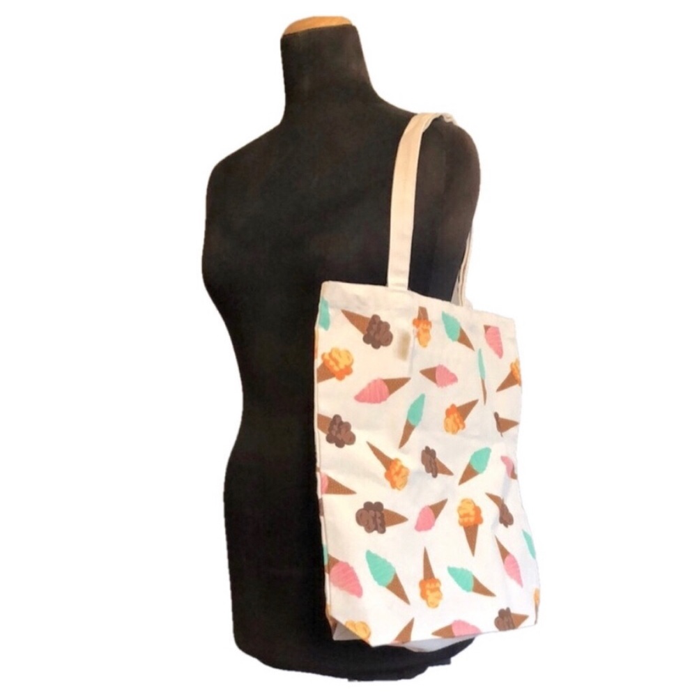 Ice Cream Print Tote Bag NWT
